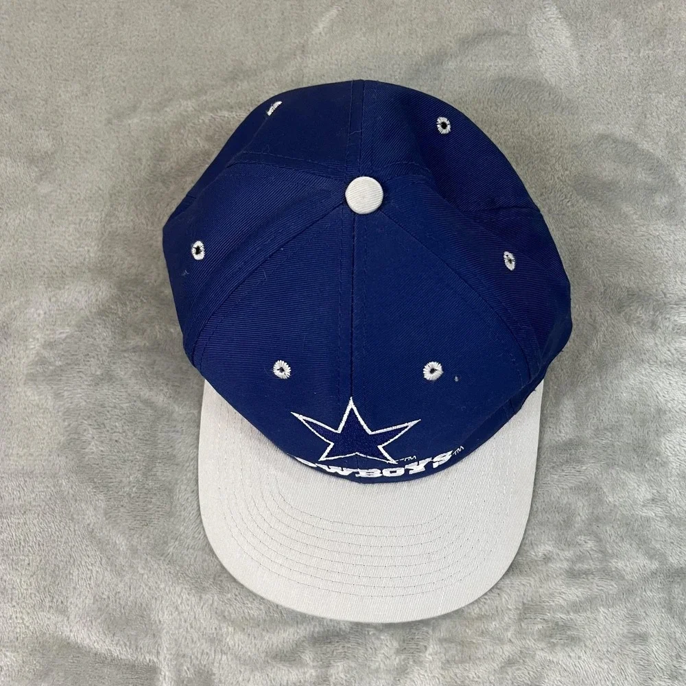 Vintage Dallas Cowboys Hat Cap Snap Back Mens One Size NFL Football Logo 7 90s‎